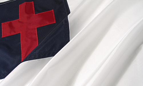 CHstiran Flag  (blowing in wind)
